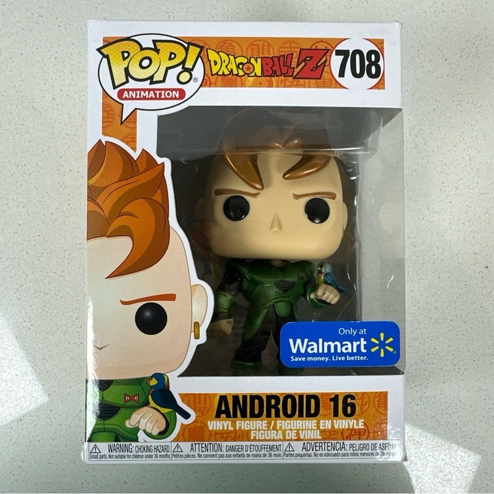 Funko Pop! Dragon Ball Z Android 16 #708 Walmart Exclusive Vinyl Figure